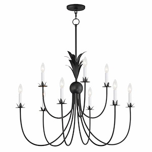 Paloma - 9 Light Chandelier-28 Inches Tall and 36 Inches Wide