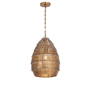 Gilda - 1 Light Pendant-18 Inch Tall and 14 Inch Wide - 1377276