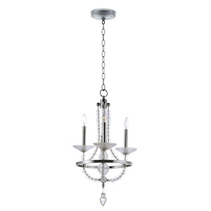 Paris-Three Light Chandelier-12.5 Inches wide by 28.25 inches high