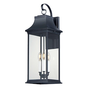 Vicksburg - 3 Light Outdoor Wall Sconce-28 Inches Tall and 9.5 Inches Wide