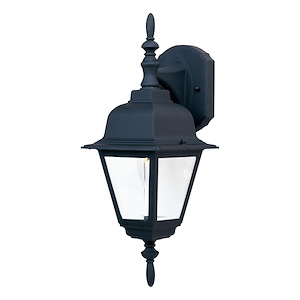Cast-1 Light Outdoor Wall Lantern in Early American style-8 Inches wide by 17 inches high