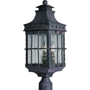 Nantucket-3 Light Outdoor Pole/Post Mount in Early American style-8.5 Inches wide by 22.5 inches high - 65120