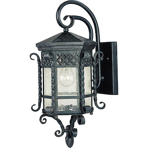 Scottsdale-1 Light Outdoor Wall Lantern in Mediterranean style-9.5 Inches wide by 21 inches high