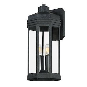 Wright - 3 Light Outdoor Wall Mount-20.5 Inch Tall and 9 Inch Wide - 1369821