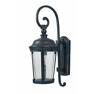 Dover DC-1 Light Outdoor Wall Lantern in Mediterranean style-8 Inches wide by 19.5 inches high