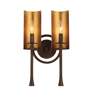 Candella-2 Light Bath Vanity-10 Inches wide by 16.5 inches high