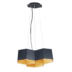 Honeycomb - 16 Inch 30W 3 LED Chandelier