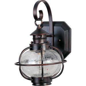 Portsmouth - 8 Inch 1 Light Outdoor Wall Lantern in Early American style