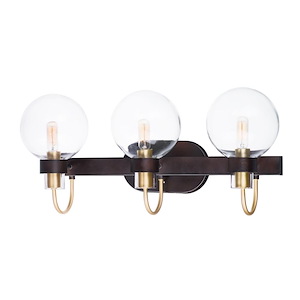 Bauhaus-3 Light Bath Vanity-23 Inches wide by 10.5 inches high