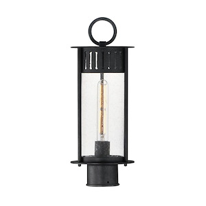 Windsor - 1 Light Outdoor Post Lantern-17 Inches Tall and 6.5 Inches Wide