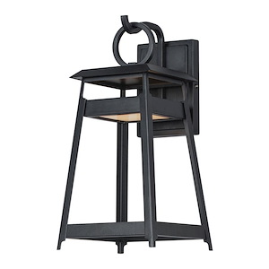 Pagoda - 12W 2 LED Outdoor Wall Sconce-15.5 Inches Tall and 7.5 Inches Wide - 1306216