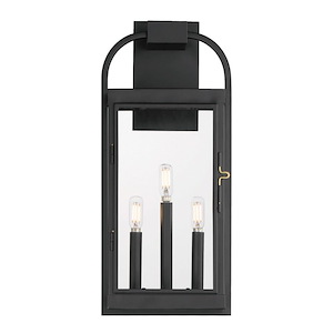 Bonham - 3 Light Large Outdoor Wall Sconce-21 Inches Tall and 9 Inches Wide