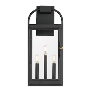 Bonham - 3 Light Large Outdoor Wall Sconce-21 Inches Tall and 9 Inches Wide