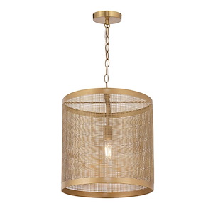 Hatcher - 1 Light Pendant-17.5 Inches Tall and 15 Inches Wide