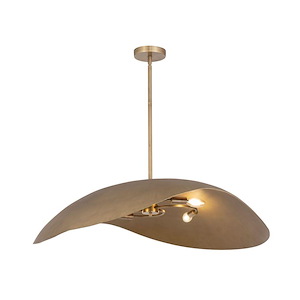 Denarii - 4 Light Pendant-9 Inches Tall and 37 Inches Wide - 1342459