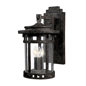 Santa Barbara DC-3 Light Outdoor Wall Lantern in
