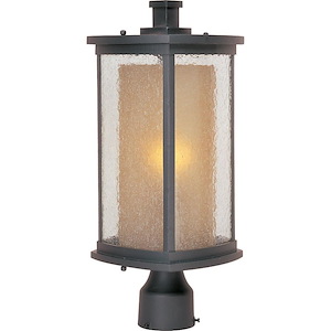 Bungalow-One Light Outdoor Post Mount in Modern style-8 Inches wide by 18 inches high