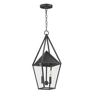 Bavaria - 2 Light Large Outdoor Pendant-22.75 Inches Tall and 9 Inches Wide