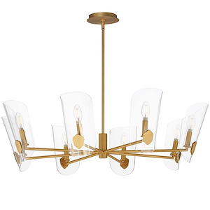 Armory - 8 Light Chandelier-10.25 Inches Tall and 35.75 Inches Wide - 1326795