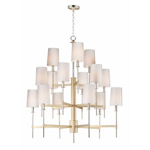 Uptown-Fifteen Light 3-Tier Chandelier-38.5 Inches wide by 42.5 inches high