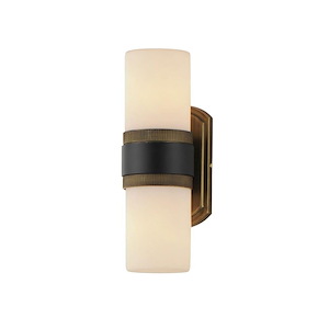Ruffles - 2 Light Outdoor Wall Mount-14 Inches Tall and 5.25 Inches Wide