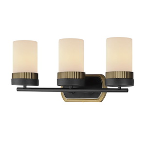 Ruffles - 3 Light Bath Vanity-9 Inches Tall and 21 Inches Wide