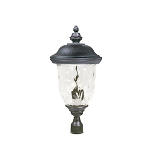 Carriage House DC-Three Light Outdoor Pole/Post Mount in Early American style-14 Inches wide by 29 inches high