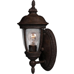 Knob Hill DC-1 Light Outdoor Wall Lantern in European style-6 Inches wide by 14 inches high