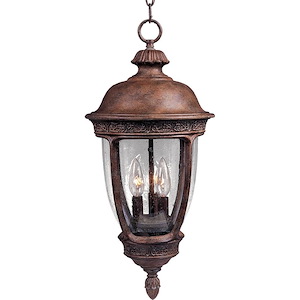 Knob Hill DC-Three Light Outdoor Hanging Lantern in European style-13 Inches wide by 26.5 inches high