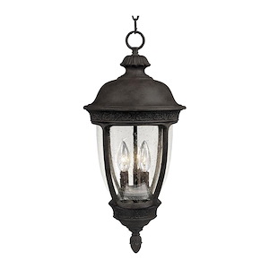 Knob Hill DC-Three Light Outdoor Hanging Lantern in European style-13 Inches wide by 26.5 inches high