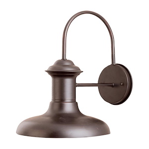 Wharf-1 Light Outdoor Wall Lantern in Transitional style-12 Inches wide by 10.5 inches high