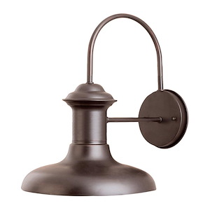 Wharf-1 Light Outdoor Wall Lantern in Transitional style-12 Inches wide by 10.5 inches high