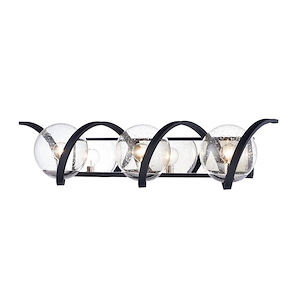 Curlicue-3 Light Bath Vanity-30 Inches wide by 7 inches high - 702694