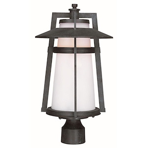 Calistoga-One Light Outdoor Pole/Post Mount in Modern style-10.25 Inches wide by 19 inches high