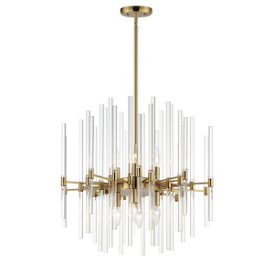 Divine - 8 Light Chandelier In Glam Style-21.75 Inches Tall and 23.5 Inches Wide - 1306229