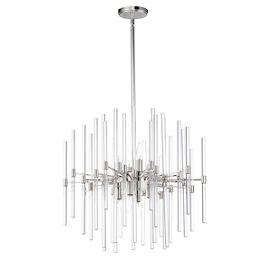 Divine - 8 Light Mini Chandelier-22 Inches Tall and 23 Inches Wide - 1213716