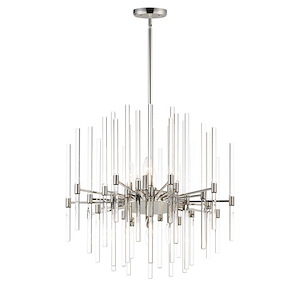 Divine - 8 Light Mini Chandelier-22 Inches Tall and 23 Inches Wide