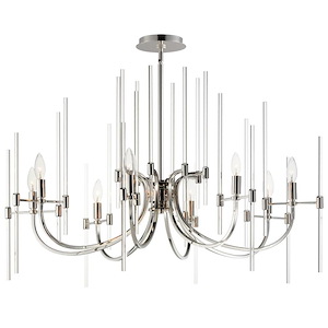 Divine - 8 Light Chandelier In Glam Style-23.75 Inches Tall and 38.25 Inches Wide