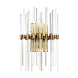 Divine - 2 Light Wall Sconce In Glam Style-19.5 Inches Tall and 11 Inches Wide