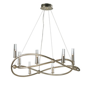 Entwine-Eight Light Chandelier-36.75 Inches wide by 14.25 inches high