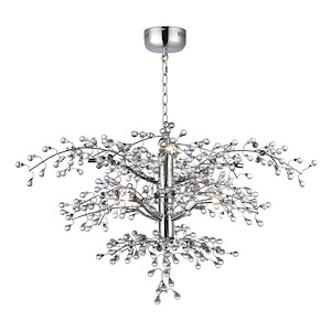 Cluster-9.6W 8 LED Chandelier-36.75 Inches wide by 20.5 inches high