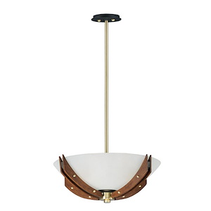 Merge-Four Light Semi-Flush Mount-21.75 Inches wide by 14 inches high