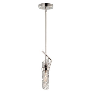 Milano-One Light Pendant-5.5 Inches wide by 16 inches high