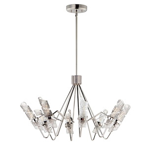 Milano-Eight Light Chandelier-37.75 Inches wide by 22.25 inches high