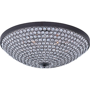 Glimmer-Six Light Flush Mount in Crystal style-19 Inches wide by 5.5 inches high - 284695