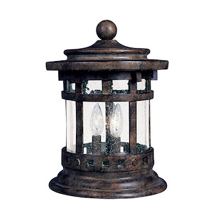 Santa Barbara VX - Three Light Outdoor Deck Mount made with Vivex Material for Coastal Environments