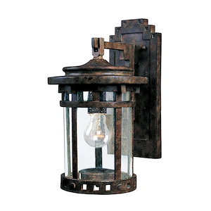Santa Barbara VX-One Light Outdoor Wall Mount in made with Vivex Material for Coastal Environments