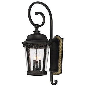 Dover VX-Three Light Outdoor Wall Mount in Mediterranean style made with Vivex Material for Coastal Environments