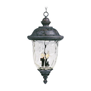 Carriage House VX-Three Light Outdoor Hanging Lantern in Early American style made with Vivex Material for Coastal Environments - 168702
