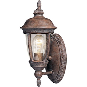 Knob Hill VX-One Light Outdoor Wall Mount in European style made with Vivex Material for Coastal Environments